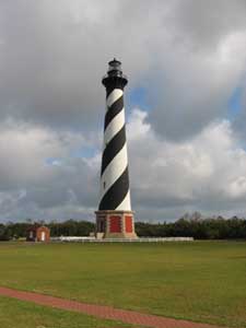 The Cape Hatteras Lighthouse, completed in 1870, is the tallest brick lighthouse in North America. NPS Photo